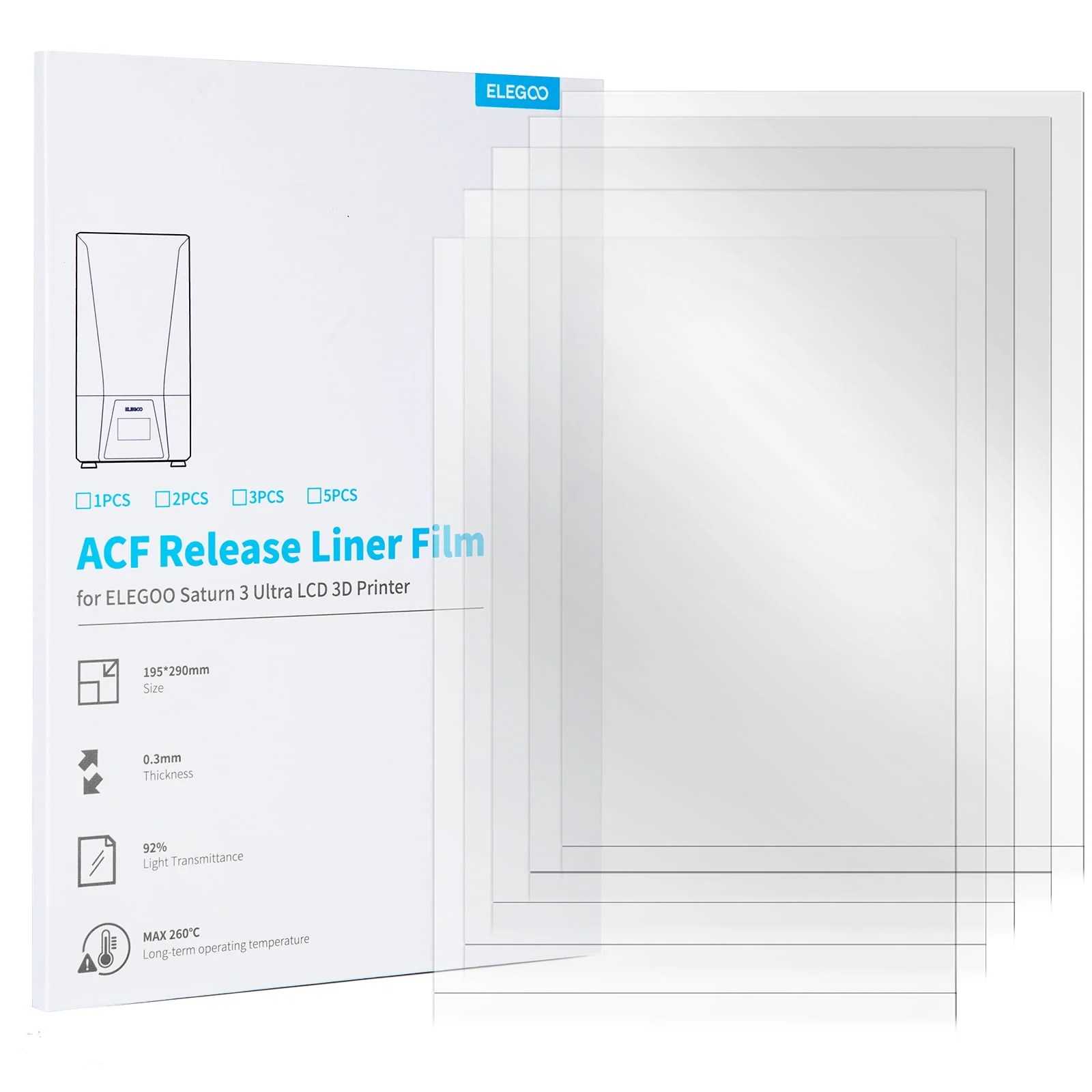 بسته 5 عددی ACF مناسب ELEGOO Saturn 3 Ultra